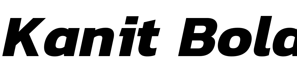 Kanit-Bold-Italic font family download free