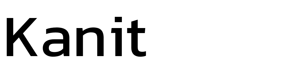 Kanit font family download free