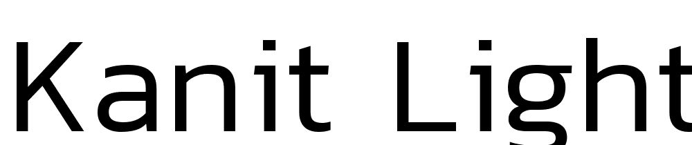 Kanit-Light font family download free
