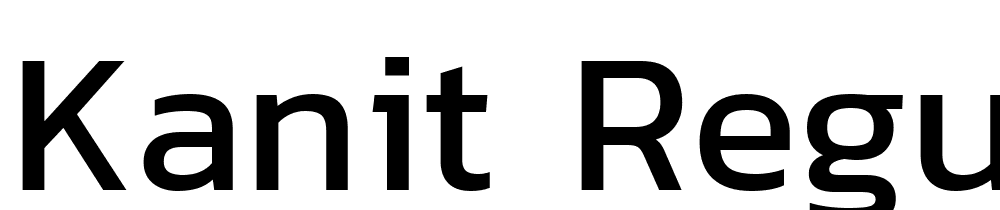 Kanit-Regular font family download free