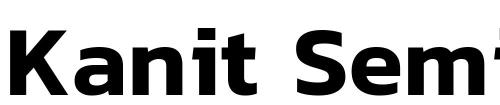 Kanit-SemiBold font family download free