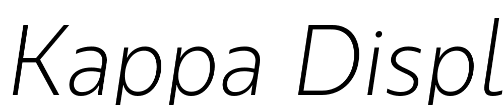 kappa-display font family download free