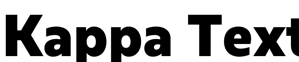 Kappa-Text-Black font family download free