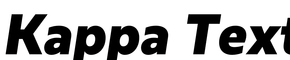 Kappa-Text-Black-Italic font family download free