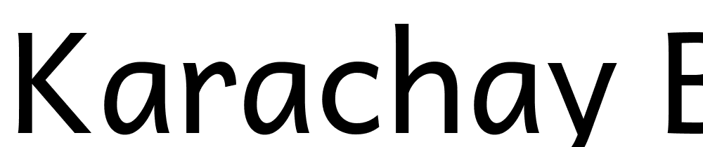 Karachay-Balkar font family download free