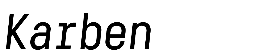 Karben font family download free