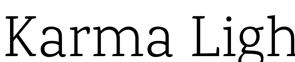 Karma-Light font family download free