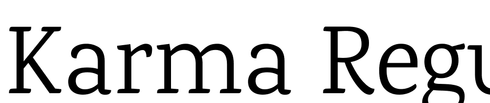 Karma-Regular font family download free