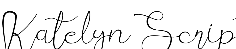 Katelyn-Script font family download free