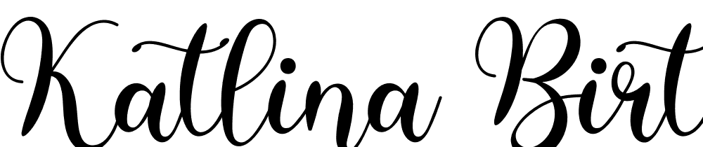 katlina-birthdate font family download free