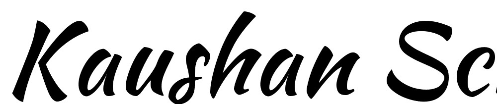 Kaushan Script font family download free