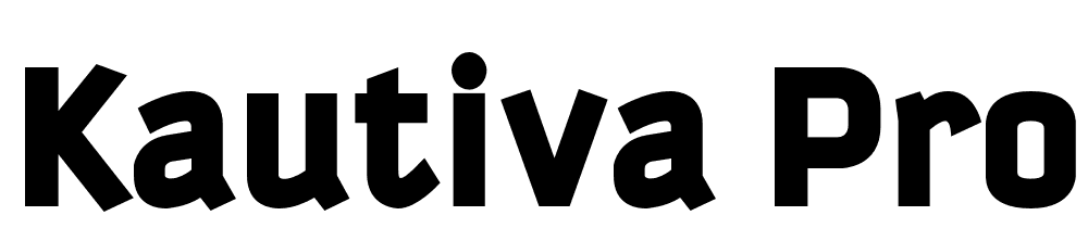 Kautiva-Pro-Black font family download free