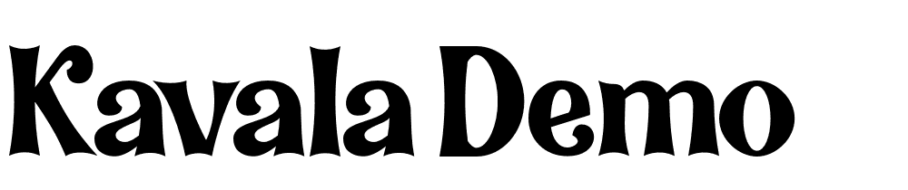 kavala-demo font family download free