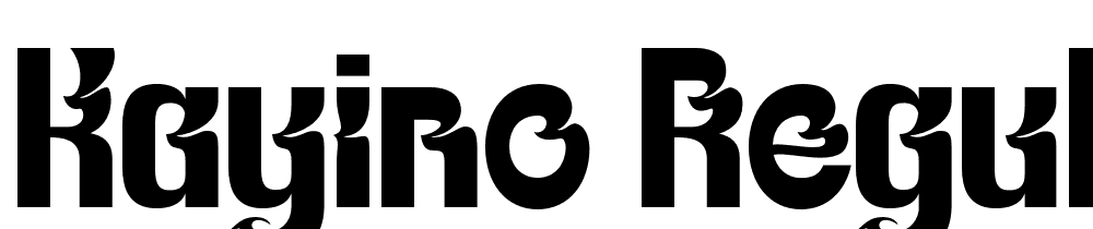 KAYINO-Regular font family download free