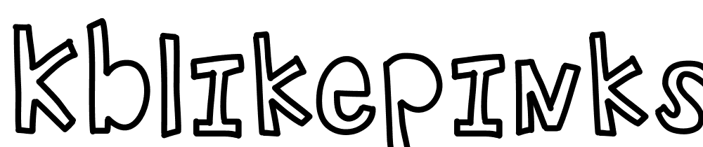 KBLikePinkStars font family download free