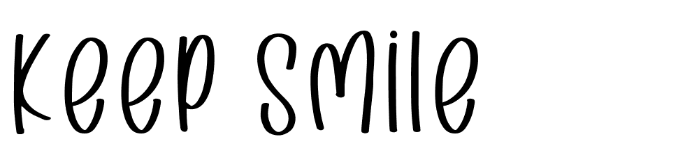 Keep Smile font family download free