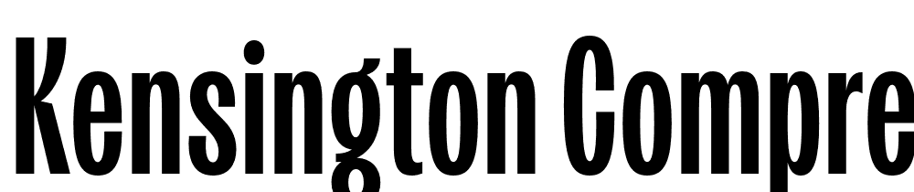 Kensington-Compressed-Demi font family download free