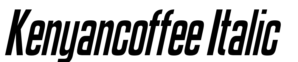 KenyanCoffee-Italic font family download free