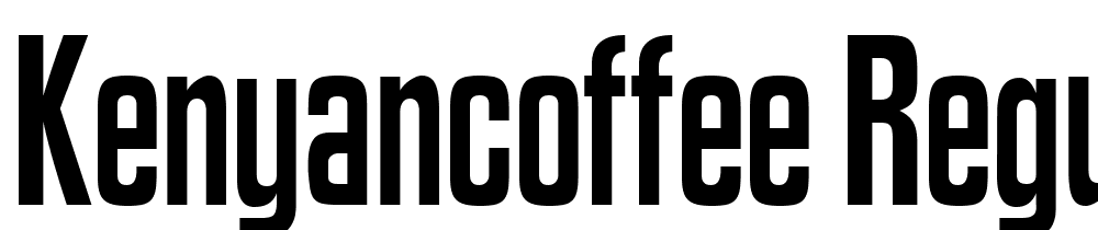 KenyanCoffee-Regular font family download free