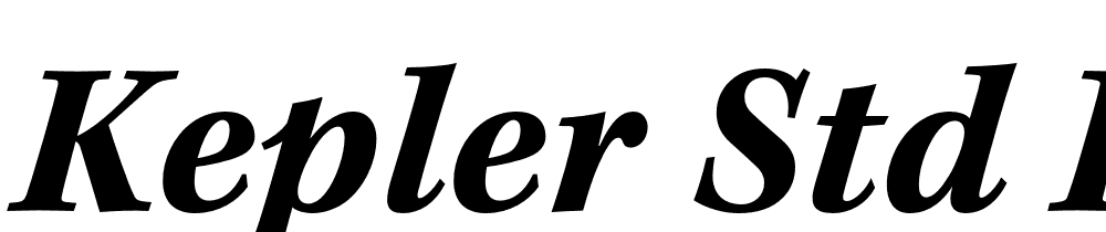 Kepler-Std-Bold-Italic-Caption font family download free