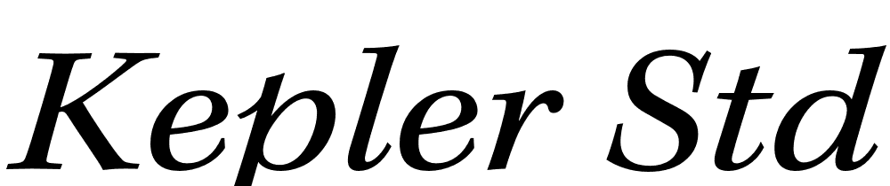 Kepler-Std-Extended-Italic font family download free