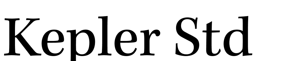 Kepler-Std font family download free