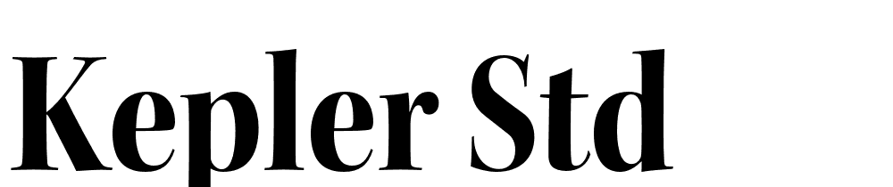 kepler-std font family download free