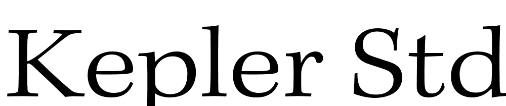 Kepler-Std-Light-Extended font family download free