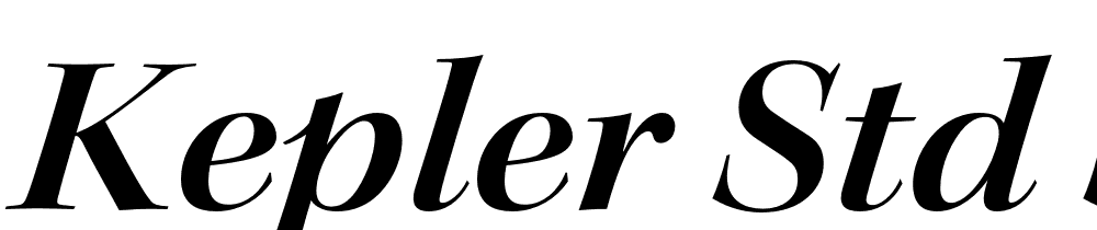 Kepler-Std-Semibold-Extended-Italic-Display font family download free