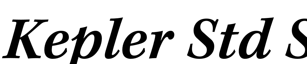 Kepler-Std-Semibold-Italic-Caption font family download free