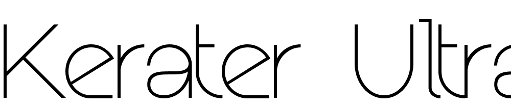 Kerater-UltraLight font family download free