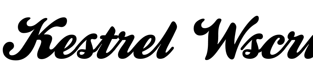 Kestrel WScript font family download free