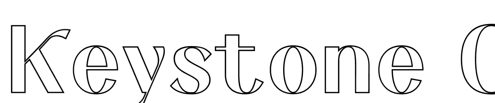 Keystone-Outline font family download free