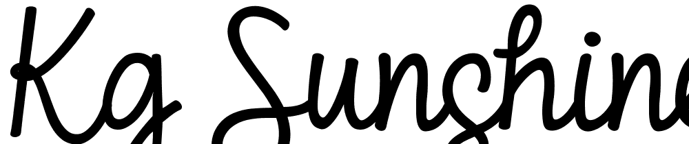 Kg Sunshine In My Soul font family download free