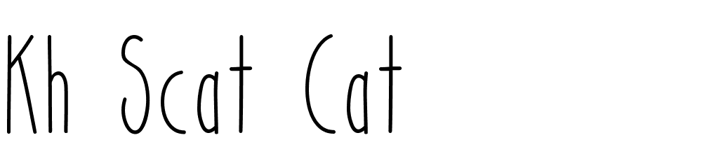 KH Scat Cat font family download free