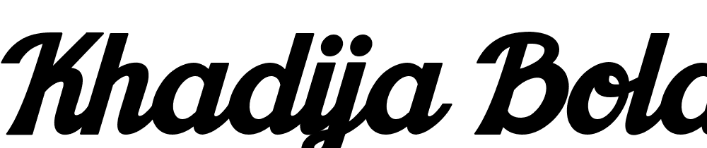 Khadija-Bold font family download free