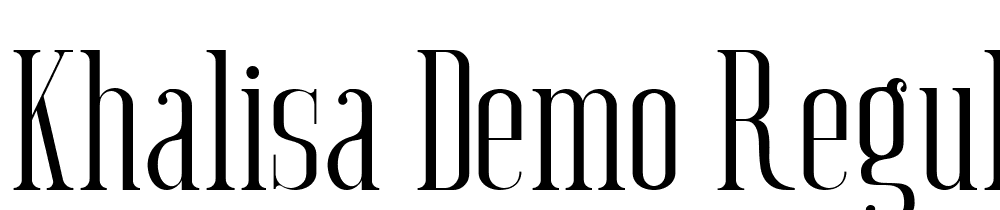 Khalisa_DEMO-Regular font family download free