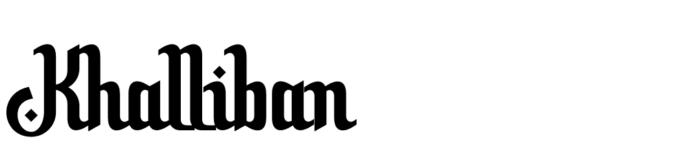 Khalliban font family download free