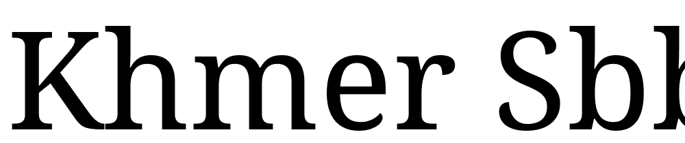 Khmer-SBBIC-Serif font family download free