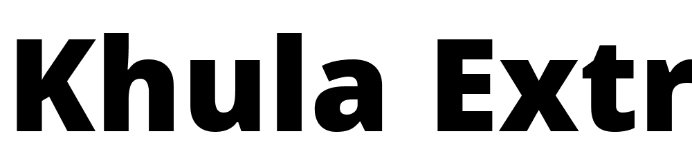 Khula-ExtraBold font family download free