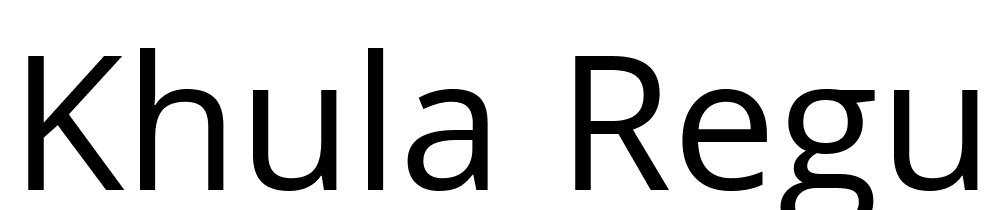 Khula-Regular font family download free