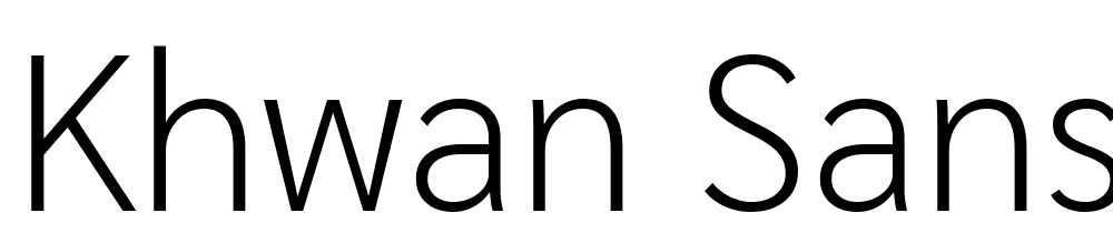 Khwan-Sans-ExtraLight font family download free