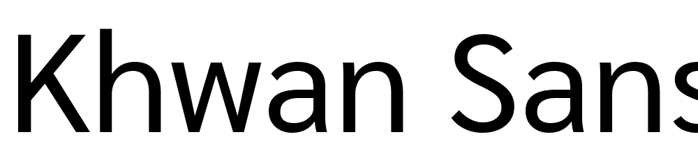 Khwan-Sans font family download free