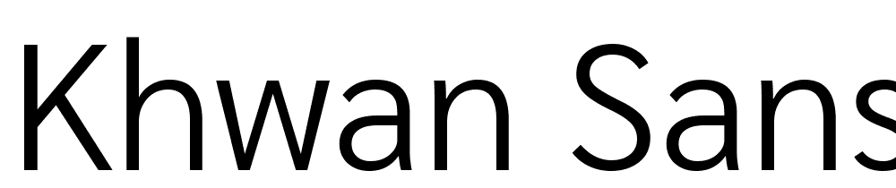 Khwan-Sans-Light font family download free