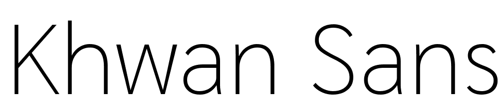 Khwan-Sans-Thin font family download free