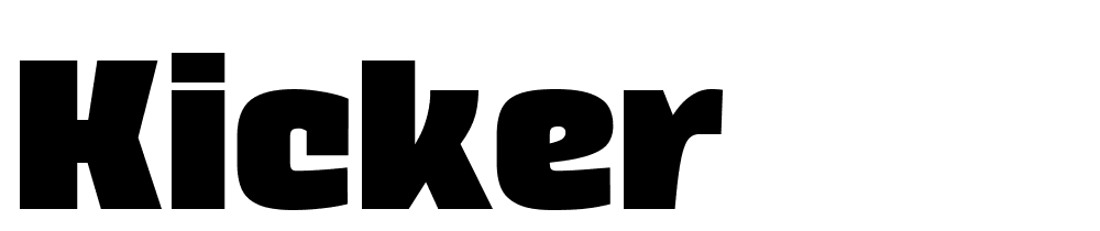 kicker font family download free