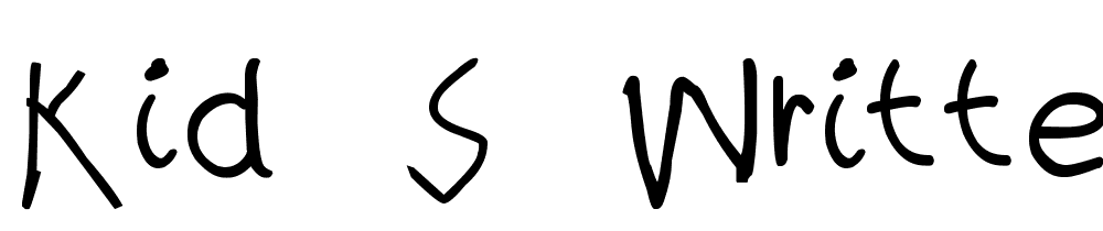 kid S Written font family download free