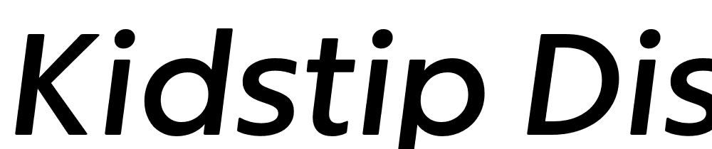 KIDStip-Display-Medium-Italic font family download free