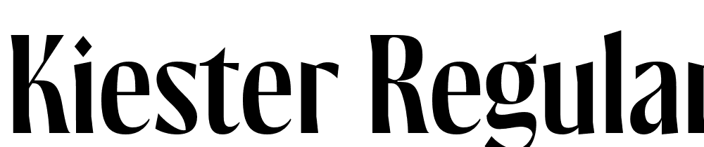 Kiester-Regular font family download free