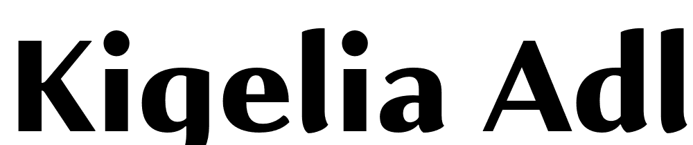Kigelia-Adlam-Extrabold font family download free
